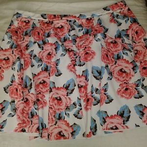 INC International Concepts Floral Skater Skirt